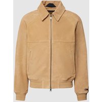 Tommy Hilfiger Tailored Jacke mit Zweiwege-Reißverschluss Modell 'HARRINGTON' in Beige, Größe L von Tommy Hilfiger Tailored