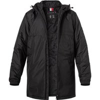 Tommy Hilfiger Herren Parka schwarz Mikrofaser unifarben von Tommy Hilfiger