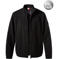 Tommy Hilfiger Herren Jacke schwarz Mikrofaser unifarben von Tommy Hilfiger