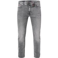 Tommy Hilfiger Herren Jeans grau Baumwolle Slim Fit von Tommy Hilfiger