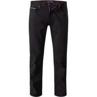 Tommy Hilfiger Herren Jeans schwarz Baumwoll-Stretch Straight Fit von Tommy Hilfiger