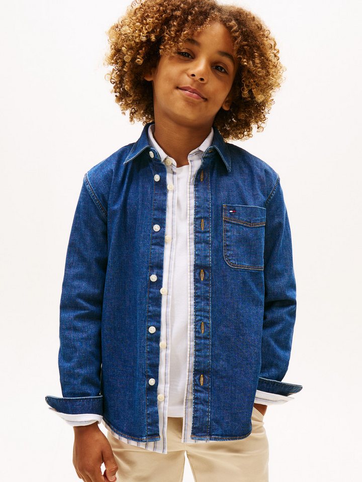 Tommy Hilfiger Jeanshemd RELAXED DENIM SHIRT Regular fit, für Kinder bis 16 Jahre von Tommy Hilfiger