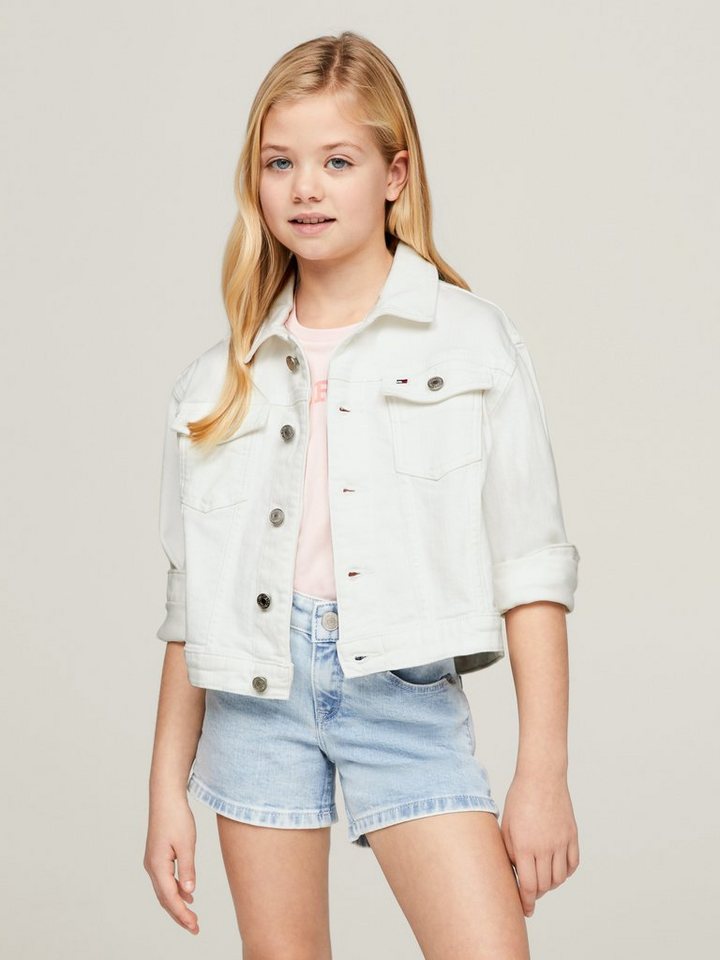 Tommy Hilfiger Jeansjacke DENIM TRUCKER JACKET WHITE Kinder bis 16 Jahre von Tommy Hilfiger