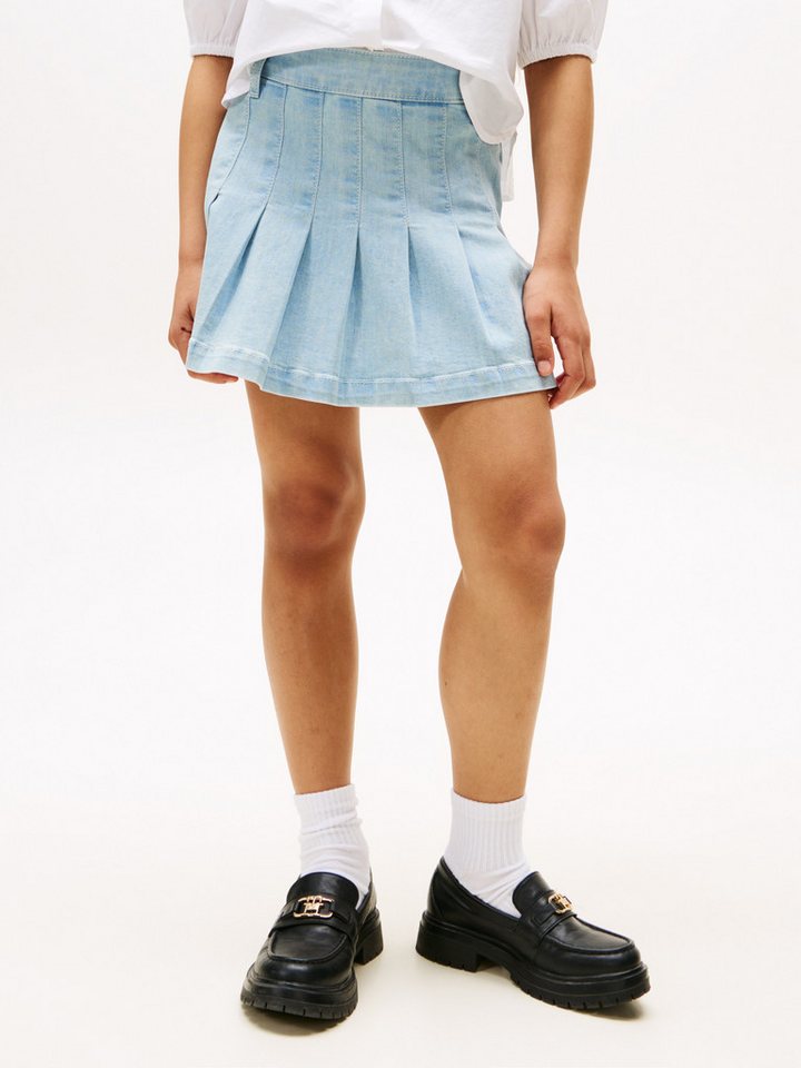 Tommy Hilfiger Jeansrock DENIM PLEATED SKIRT für Kinder bis 16 Jahre, mit Falten von Tommy Hilfiger