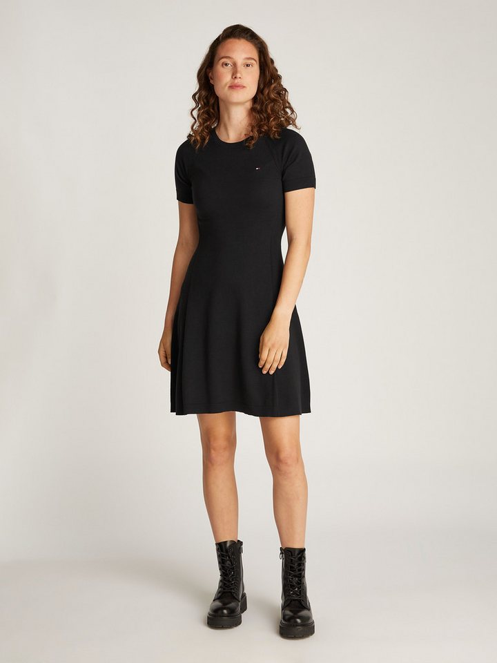 Tommy Hilfiger Jerseykleid CO JERSEY STITCH F&F DRESS mit Logostickerei auf der Brust von Tommy Hilfiger