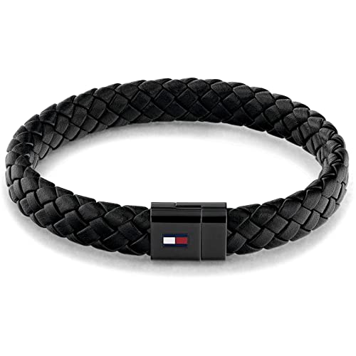 Tommy Hilfiger Jewelry Armband für Herren aus Leder - Erhältlich aus Schwarz oder Braun von Tommy Hilfiger