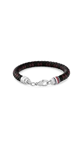 Tommy Hilfiger Jewelry Geflochtenes Lederarmband für Herren Farben Schwarz und Braun - 2790632 von Tommy Hilfiger