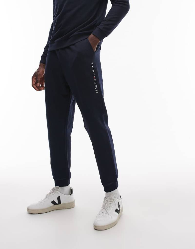 Tommy Hilfiger - Jogginghose in Marineblau mit kleinem Logo von Tommy Hilfiger