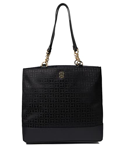 Tommy Hilfiger Joy II Tote Square Monogram Jacquard Black Tonal One Size von Tommy Hilfiger