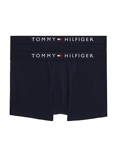 Tommy Hilfiger Jungen 2er Pack Boxershorts Trunks Unterwäsche, Blau (Desert Sky/Desert Sky), 14-16 Jahre von Tommy Hilfiger