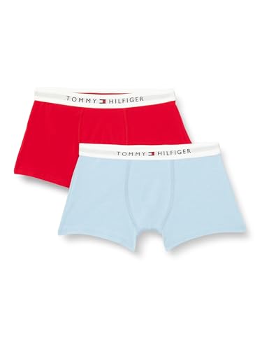 Tommy Hilfiger Jungen 2p Trunk Trunk, Primary Red/Wellwater Blue, 170 von Tommy Hilfiger