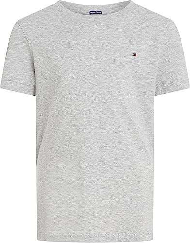 Tommy Hilfiger Jungen T-Shirt Kurzarm Rundhalsausschnitt, Grau (Grey Heather), 24 Monate von Tommy Hilfiger