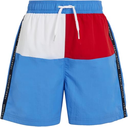 Tommy Hilfiger Jungen Badehose Medium Drawstring Mittellang, Blau (Blue Spell), 12-14 Jahre von Tommy Hilfiger