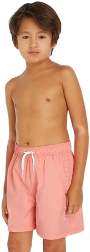 Tommy Hilfiger Jungen Badehose Medium Drawstring Mittellang, Rosa (Summer Peach), 10-12 Jahre von Tommy Hilfiger