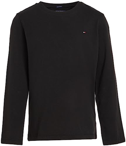 Tommy Hilfiger Jungen Langarmshirt Basic, Schwarz (Meteorite), 9 Monate von Tommy Hilfiger