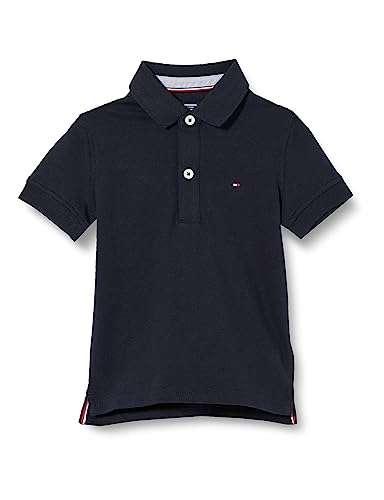 Tommy Hilfiger Jungen Poloshirt Kurzarm aus Bio-Baumwolle, Blau (Sky Captain), 5 Jahre von Tommy Hilfiger