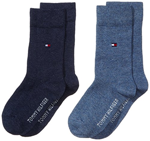 Tommy Hilfiger Unisex Kinder Basic Socken, 2erPack, Jeans, 23-26 von Tommy Hilfiger