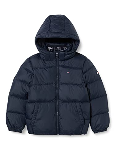 Tommy Hilfiger Jungen Essential DOWN Jacket KB0KB07517 Daunenjacken, Blau (Desert Sky), 24 Monate von Tommy Hilfiger