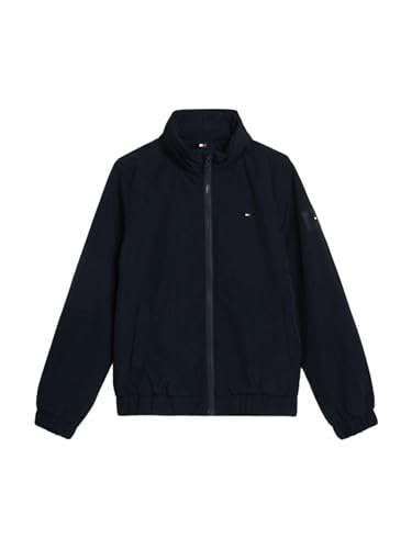 Tommy Hilfiger Jungen Essential Jacket KB0KB09104 Windbreaker, Blau (Desert Sky), 14 Jahre von Tommy Hilfiger