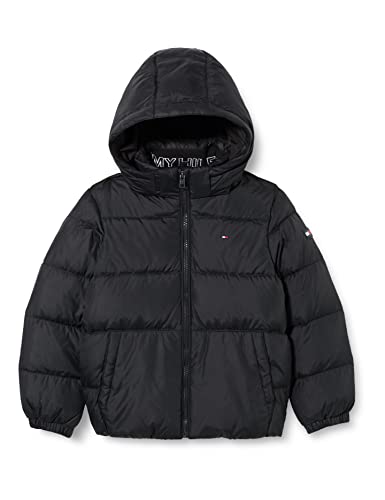 Tommy Hilfiger Jungen Essential DOWN Jacket KB0KB07517 Daunenjacken, Schwarz (Black), 4 Jahre von Tommy Hilfiger