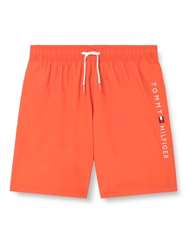 Tommy Hilfiger Jungen Medium Drawstring Ub0Ub00528 Badehose, Orange (Brilliant Orange), 12-14 Years von Tommy Hilfiger