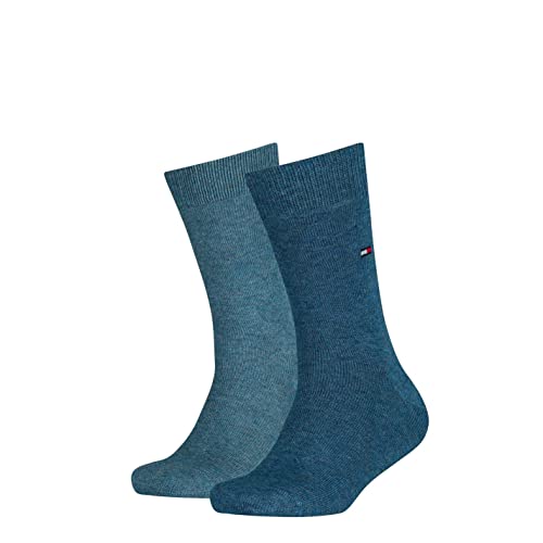 Tommy Hilfiger Unisex Kinder Basic Socken, 2erPack, Jeans, 23-26 von Tommy Hilfiger