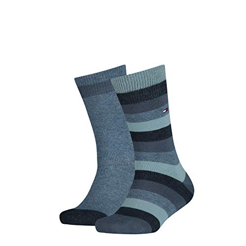 Tommy Hilfiger Kinder Classic Socken, Marineblau, 31/34 (2er Pack) von Tommy Hilfiger