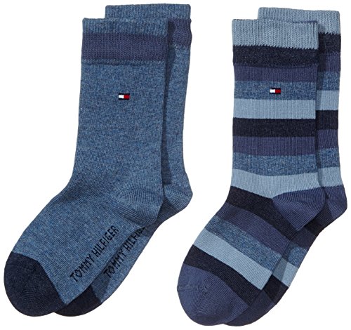 Tommy Hilfiger Kinder Classic Socken, Marineblau, 39/42 (2er Pack) von Tommy Hilfiger