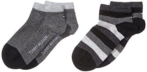 Tommy Hilfiger Kinder Quarter Socken, Schwarz, 23/26 (2er Pack) von Tommy Hilfiger