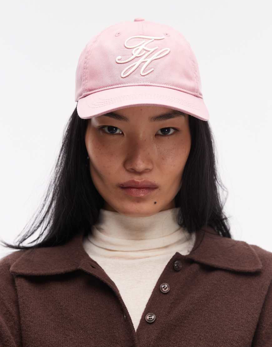 Tommy Hilfiger - Kappe in Rosa mit gesticktem Logo von Tommy Hilfiger