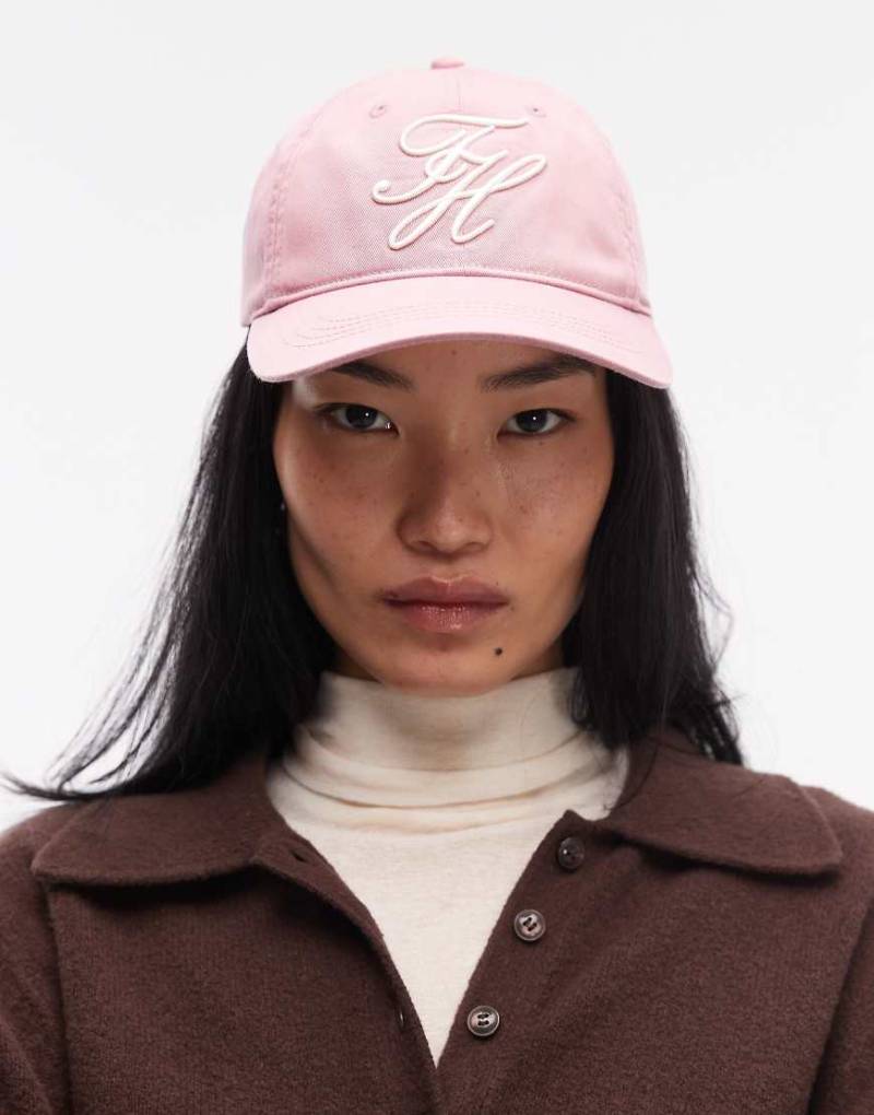 Tommy Hilfiger - Kappe in Rosa mit gesticktem Logo von Tommy Hilfiger