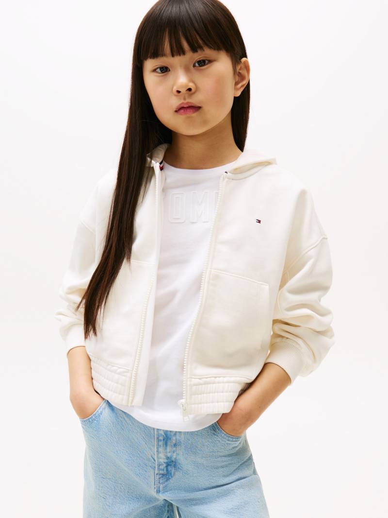 Tommy Hilfiger Kapuzensweatjacke "TOMMY PUFF PRINT ZIP THRU HOODIE" für Kinder bis 16 Jahre, Druck auf der Kapuze von Tommy Hilfiger