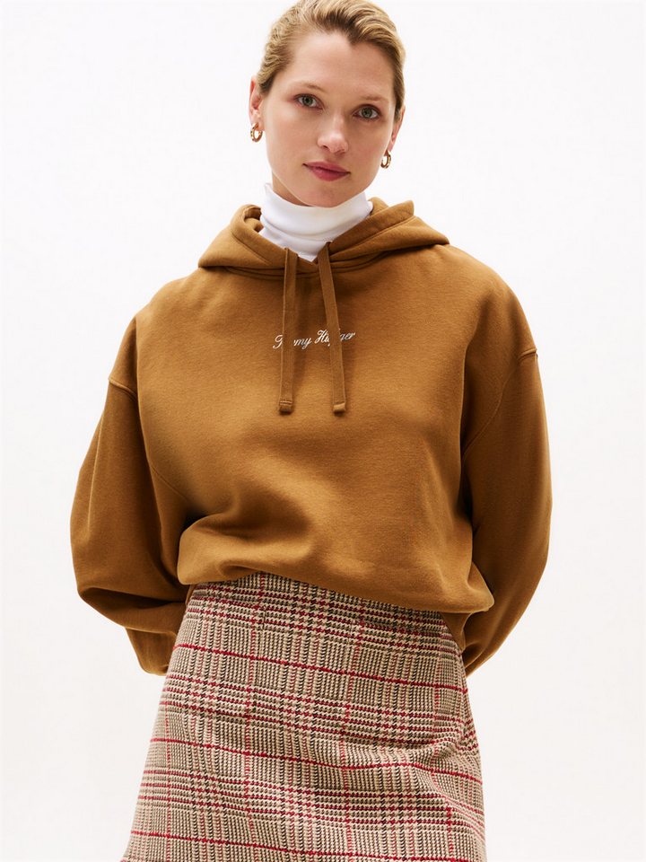 Tommy Hilfiger Kapuzensweatshirt CLASSIC SCRIPT FLEECE HOODIE von Tommy Hilfiger