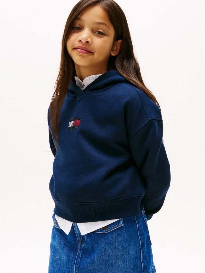 Tommy Hilfiger Kapuzensweatshirt RHINE STONE FLAG HOODIE Kinder bis 16 Jahre von Tommy Hilfiger