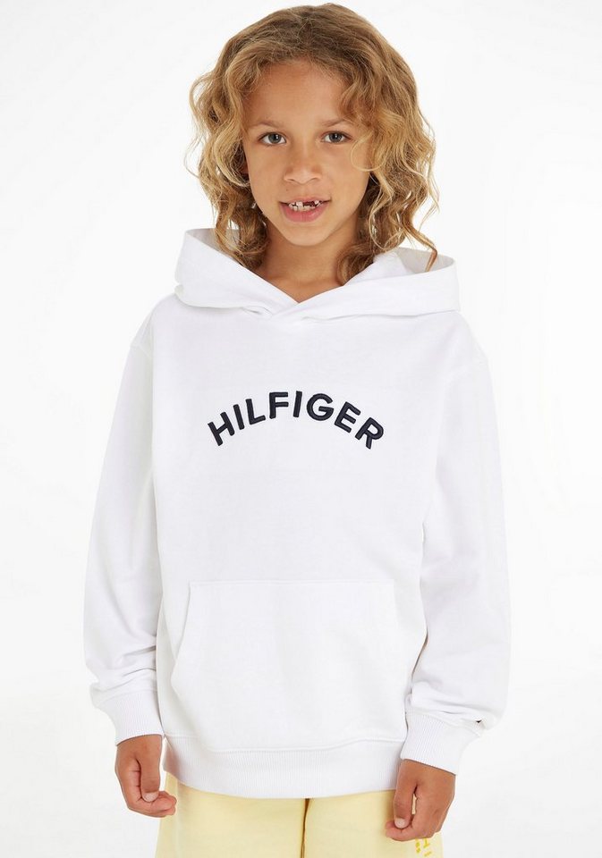 Tommy Hilfiger Kapuzensweatshirt U HILFIGER ARCHED HOODY mit Markenlabel von Tommy Hilfiger