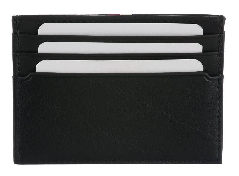 Tommy Hilfiger Kartenetui TH PREM LEA CC HOLDER, Unisex Geldbeutel, Portemonnaie mit Logo-Schriftzug von Tommy Hilfiger