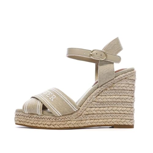 Tommy Hilfiger Keilsandalen für Damen, Beige, FW0FW08668, beige, 40 EU von Tommy Hilfiger