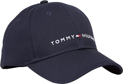 Tommy Hilfiger Kinder Unisex Cap Th Essential Cap Basecap, Mehrfarbig (Space Blue), S-M von Tommy Hilfiger