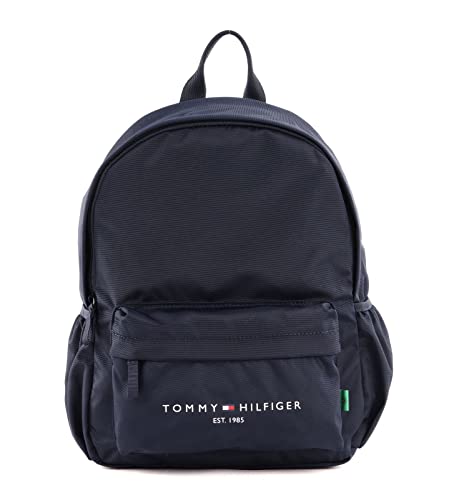 Tommy Hilfiger Kinder Unisex Rucksack TH Established Backpack mit Logo Schriftzug, Blau (Acc Desert Sky), Einheitsgröße von Tommy Hilfiger