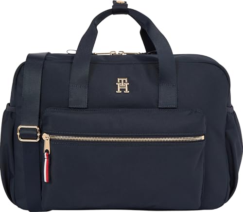 Tommy Hilfiger Kinder Unisex Wickeltasche Changing Bag Umhängetasche, Mehrfarbig (Space Blue), Onesize von Tommy Hilfiger