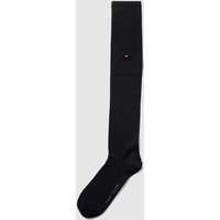 Tommy Hilfiger Kniestrümpfe aus Baumwoll-Elasthan-Mix mit Logo-Motiv in Black, Größe 39-42 Tommy Hilfiger Kniestrümpfe aus Baumwoll-Elasthan-Mix mit Logo-Motiv in Black, Größe 39-42 von Tommy Hilfiger