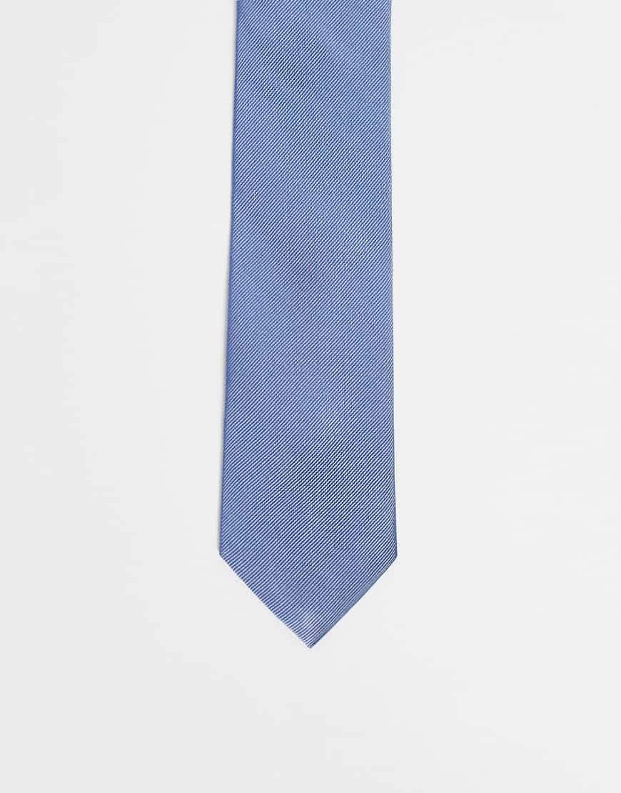 Tommy Hilfiger - Krawatte aus Seidenjacquard in Hellblau von Tommy Hilfiger