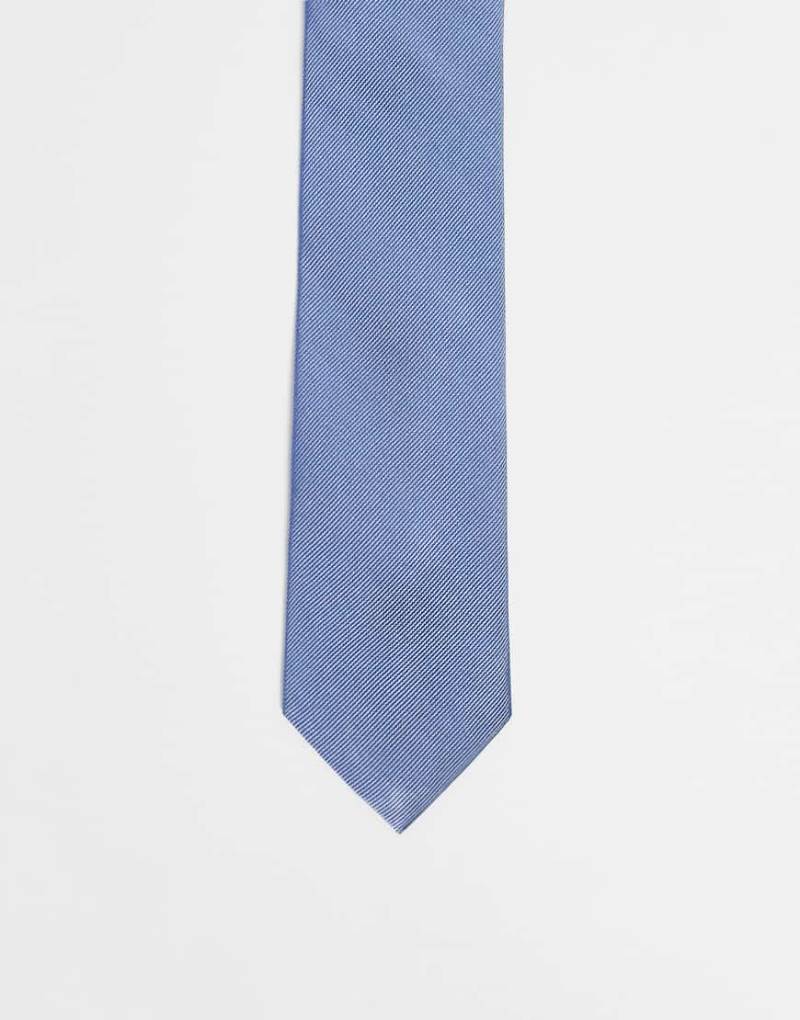 Tommy Hilfiger - Krawatte aus Seidenjacquard in Hellblau von Tommy Hilfiger