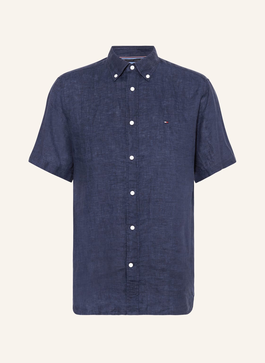 Tommy Hilfiger Kurzarm-Hemd Regular Fit Aus Leinen blau Tommy Hilfiger Kurzarm-Hemd Regular Fit Aus Leinen blau von Tommy Hilfiger
