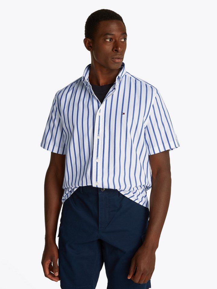 Tommy Hilfiger Kurzarmhemd FLEX POPLIN STP SHIRT S/S von Tommy Hilfiger