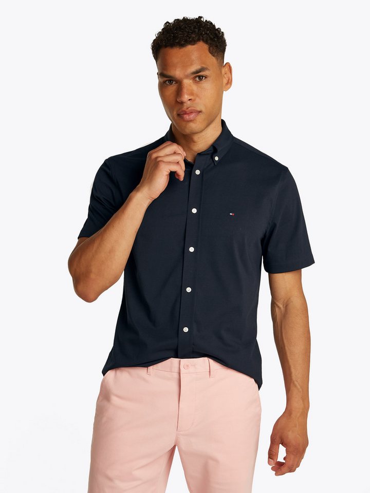 Tommy Hilfiger Kurzarmhemd PERFORMANCE KNIT SOLID SS SHIRT von Tommy Hilfiger
