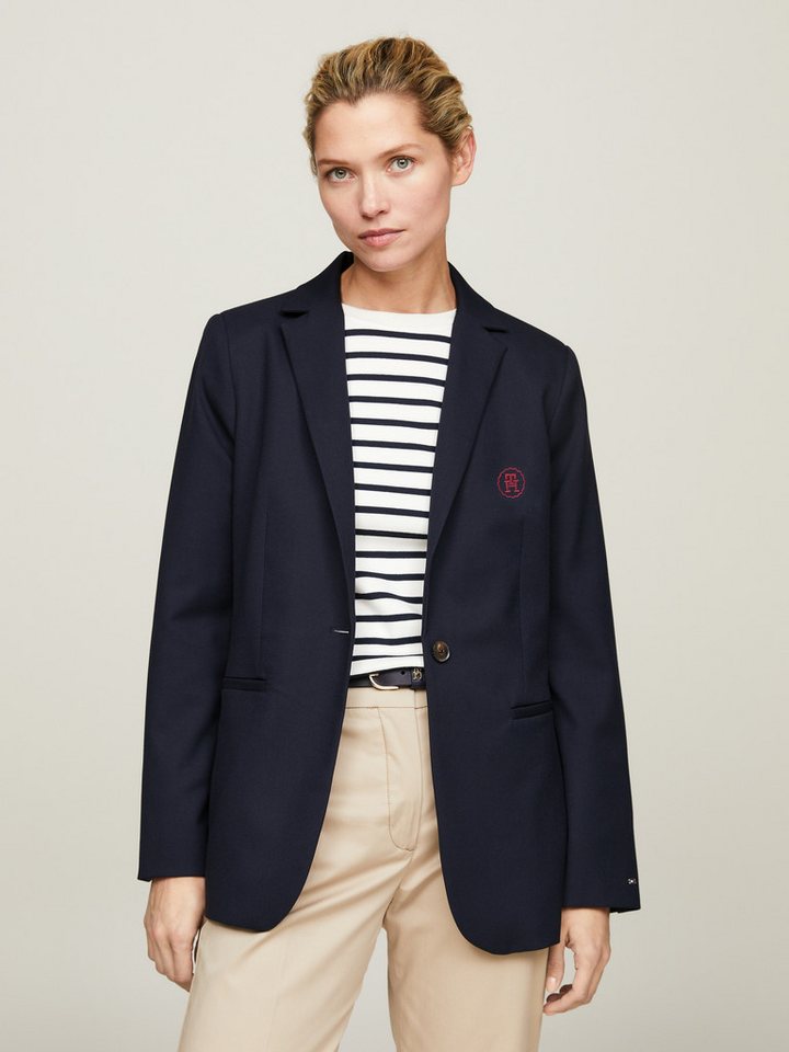 Tommy Hilfiger Longblazer SMD CORE REGULAR SB BLAZER mit Logostickerei von Tommy Hilfiger