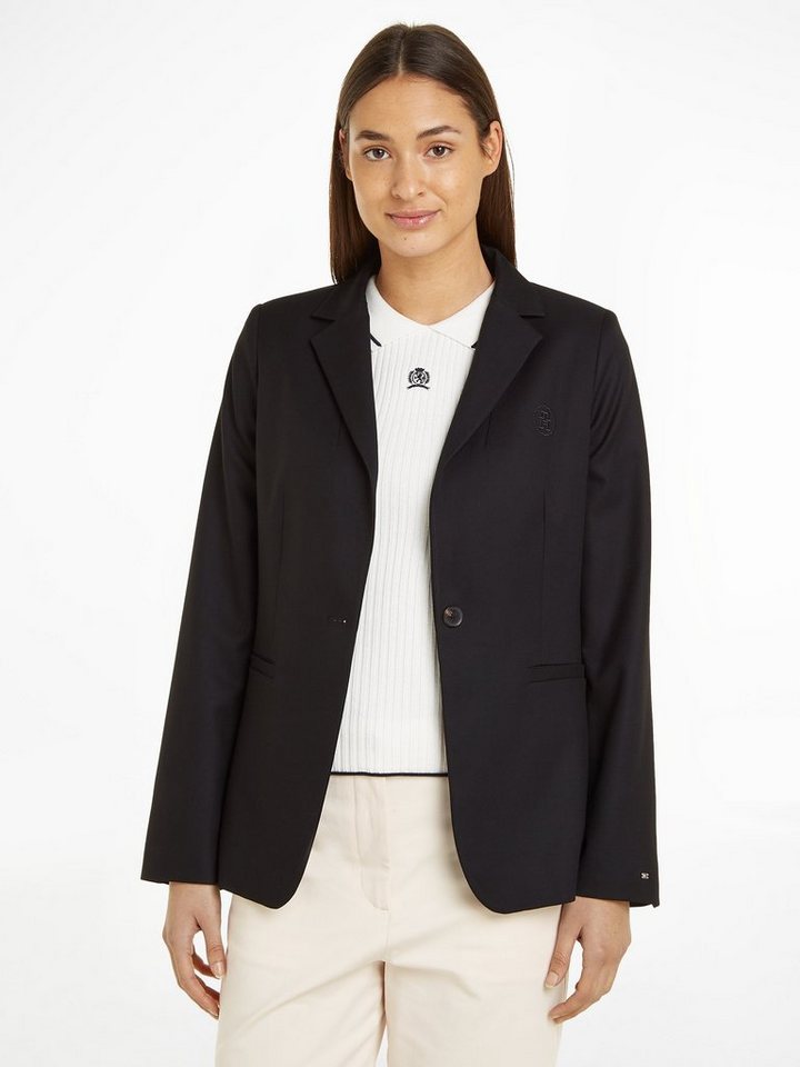 Tommy Hilfiger Longblazer SMD CORE REGULAR SB BLAZER mit Logostickerei von Tommy Hilfiger