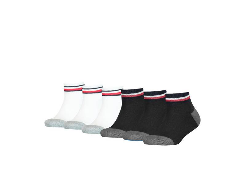 Tommy Hilfiger Kurzsocken TH KIDS ICONIC SPORTS QUARTER 6P ECOM (6 Paar) Gepolsterte Sohle für Stoßdämpfung und zusätzlichen Komfort von Tommy Hilfiger