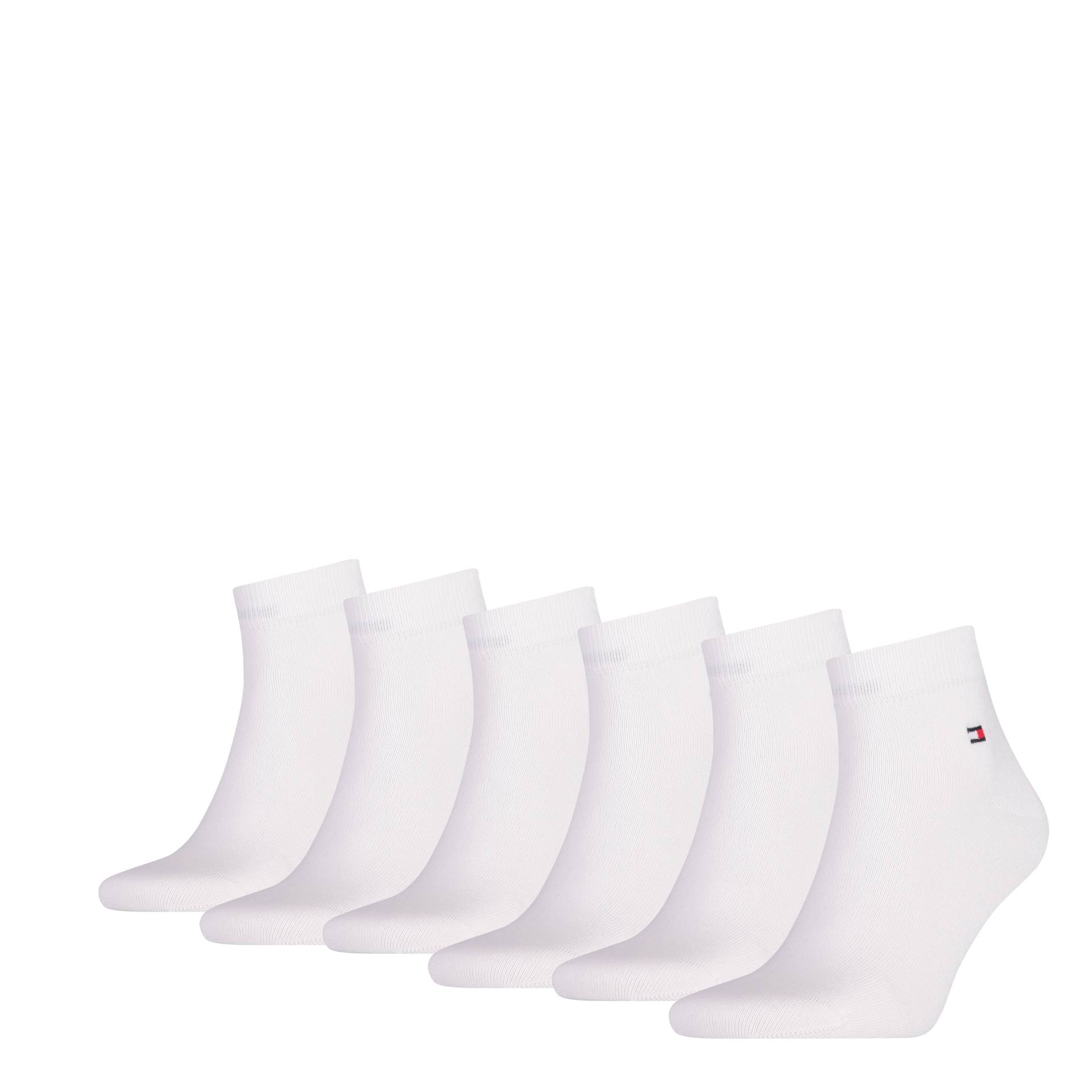 Tommy Hilfiger Kurzsocken "TH MEN QUARTER 6P ECOM" 6 Paar, 6 Stk. tlg. mit Logostickerei von Tommy Hilfiger